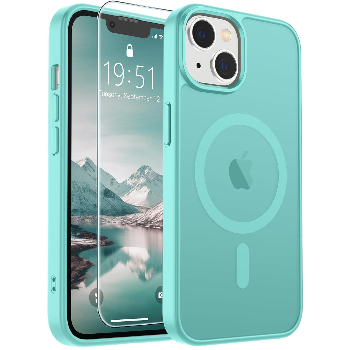 SUPFINE Magnetic for iPhone 13 Case/iPhone 14 Case Black