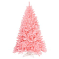 Goplus 6ft Sliver Artificial Christmas Tree with Electroplated Technolog