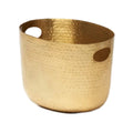 American Metalcraft ATHG16 Hammered Aluminum Beverage Tray, Round, Gold, 16-Inch Diameter