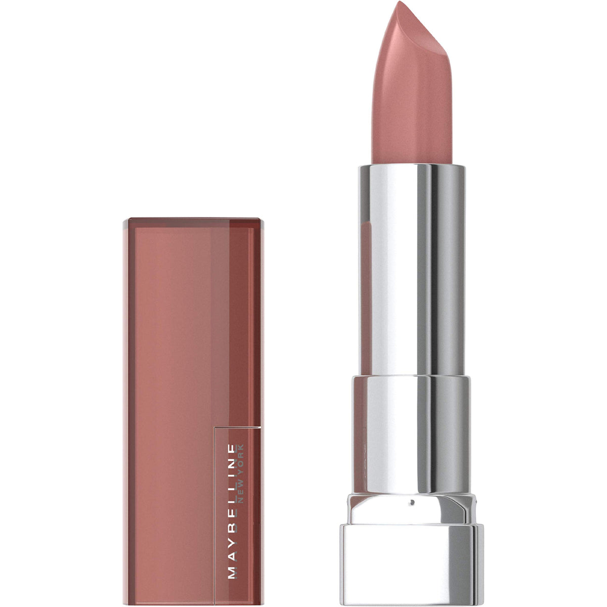Maybelline Color Sensational Lipstick, Lip Makeup, Matte Finish, Hydrating Lipstick, Nude, Pink, Red, Plum Lip Color, Divine Wine, 1 Count