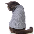 Cat Sweater Stretchy,19 Colors,6 Sizes,Snug Winter (Maple Leaf Red, Medium, Vest)