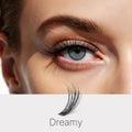 VEYESBEAUTY Lash Clusters Individual Eyelash Extensions Thin & Invisible Band DIY False Eyelashes for Self-application Newbie's Five-Second Series Wispy Lash Tray, Dreamy 8-16mm Mixed Length