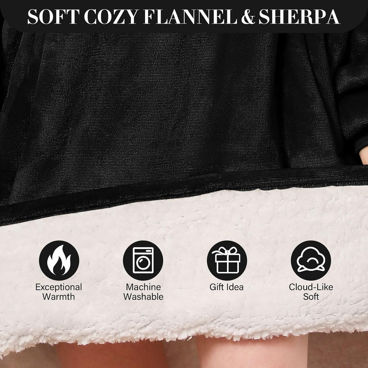 LetsFunny Blanket Hoodie,Oversized Wearable Sweatshirt,Gifts for Women