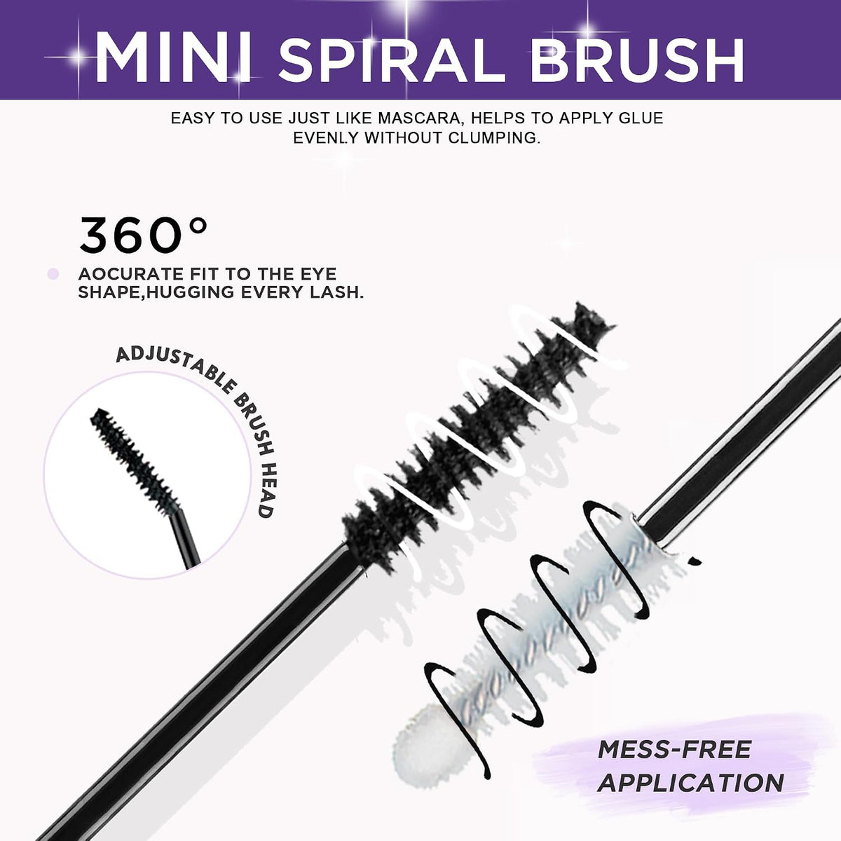 GAQQI Lash Cluster Glue, Lash Bond and Seal Waterproof, Bond & Seal Eyelash Glue for Clusters, Eyelash Adhesive Black Long-Lasting 72H, Latex-Free（5ml+5ml）