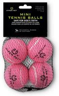 Hyper Pet Mini Extra Small Tennis Balls for Dogs, 1.75 Inch, 4 Pack, Green | Safe interactive playthings for exercise and training, works with the K9 Kannon launcher, keeps little pups active daily