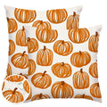Fall Outdoor Pillow Covers 18x18,Plaid Pumpkin Maple Leaf Decoration