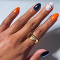 Glamnetic Halloween Press On Nails, Short Almond Glossy, Ghost Besties
