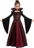 Spooktacular Creations Halloween Royal Vampire Costume Set for Girls Halloween Dress Up Party, Cosplay, Vampire-Themed Party