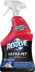 Resolve Ultra Pet Carpet Cleaner Spray – for Removal of Pet Stains & Odors, 32oz | Removes Pet Stains & Odors