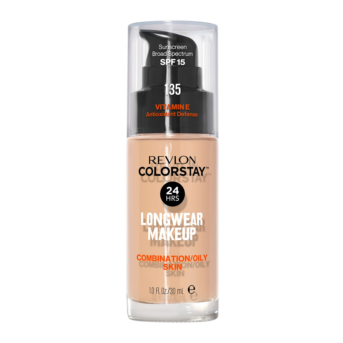 Revlon Liquid Foundation, ColorStay Face Makeup for Combination & Oily Skin, SPF 15, Medium-Full Coverage with Matte Finish, 360 Golden Caramel, 1 Fl Oz