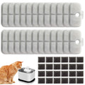 16 Pack Cat Water Fountain Replacement Filter for Petlibro Dockstream Cat Water Fountain(PLWF005/PLWF115/PLWF105, Pet Water Fountain Filter with Replacement Pre-Filter Pump Sponges(16+16)