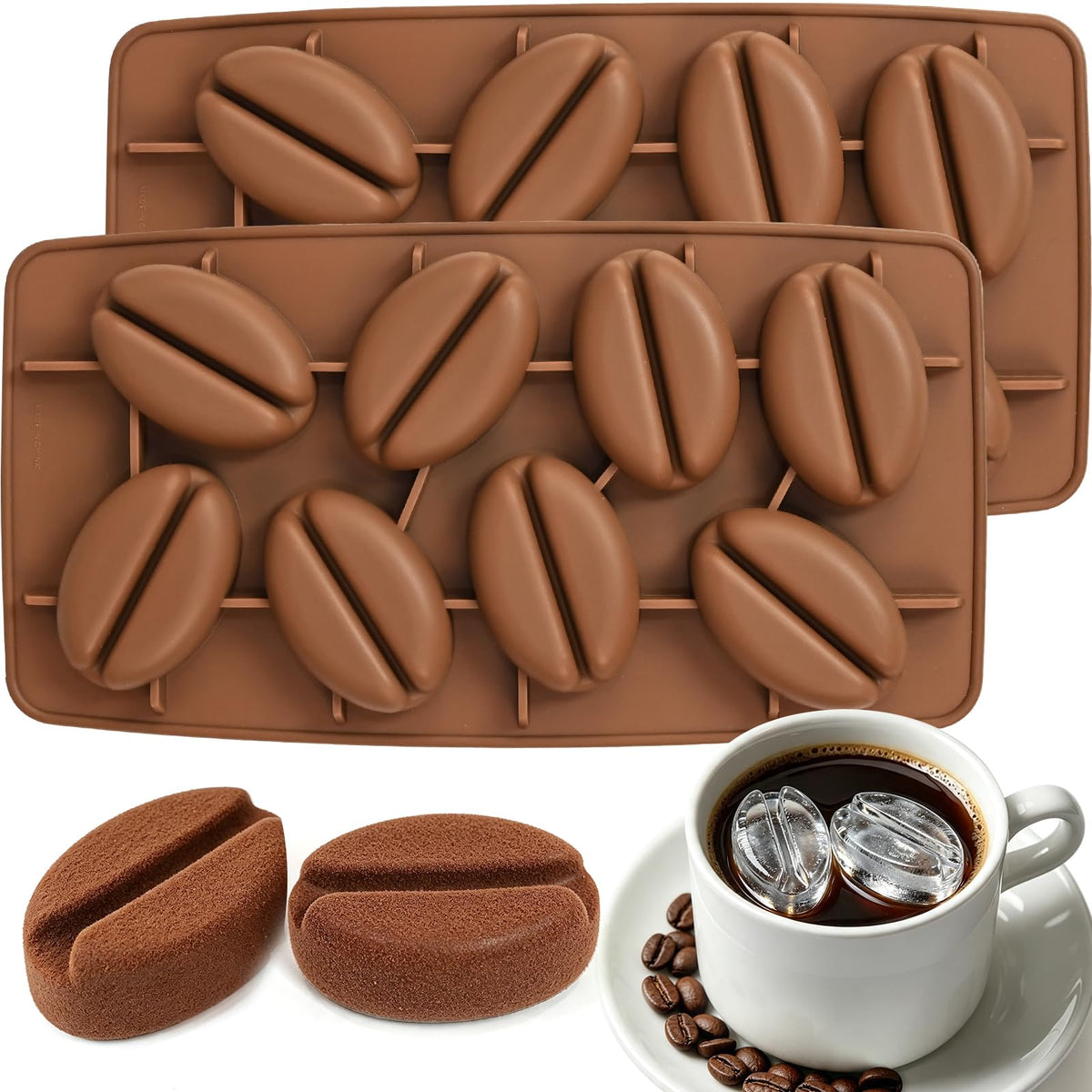 Fall Silicone Molds, Autumn Molds 3 Pack Silicone Pumpkin Thanksgiving Mold