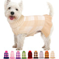 Dog Sweater Dress Plaid Knitwear for Small Dogs Girl Christmas Clothes
