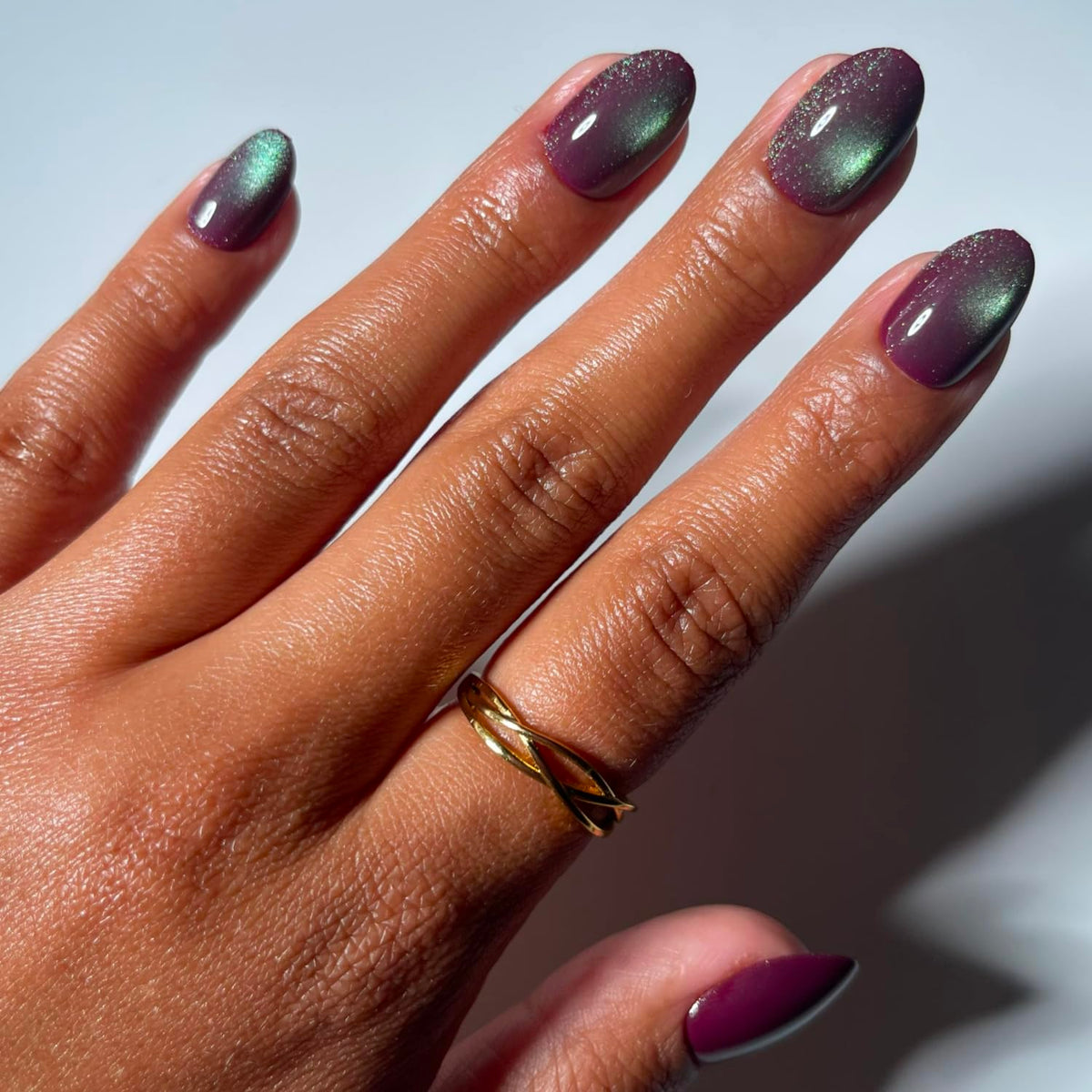 Glamnetic Halloween Press On Nails, Short Almond Glossy, Ghost Besties