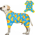 KYEESE Dog Christmas Pajamas for Small Dog Velvet Onesie with Red Snowflake
