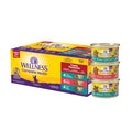 Wellness Complete Health Pate Variety Pack Adult Canned Wet Cat Food, Natural, Protein Rich, Grain Free, Seafood Favorites, 3 oz, Pack of 24 Cans