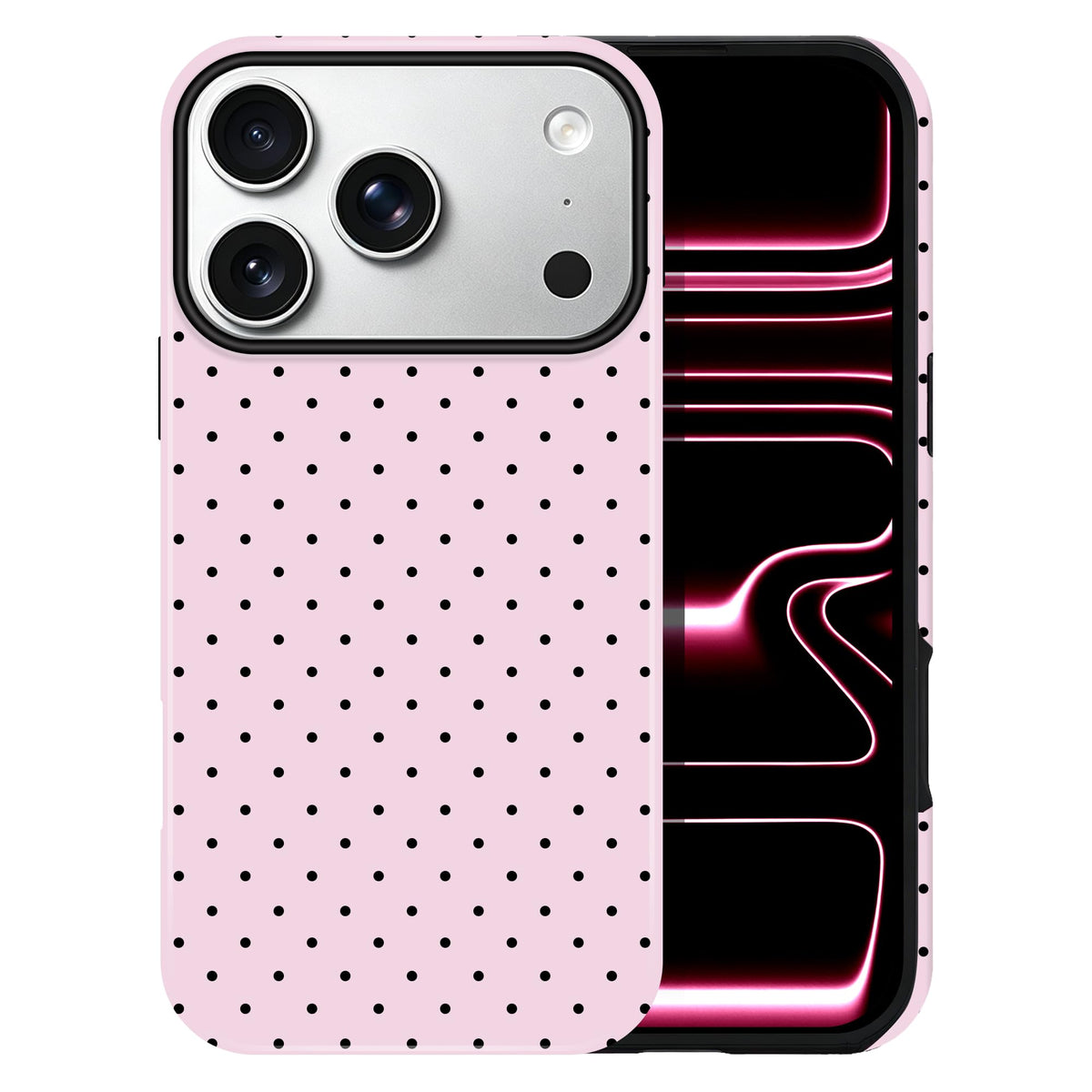 Polka Dot Pattern Phone Case for iPhone 13/14 6.1", Wine