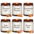 Cinnamon & Pumpkin Scented Candle – Fall Candles for Home Scented, Soy Candles for Home, 7 oz Cozy Pumpkin Candle for Women & Men, Autumn Décor & Holiday Gifts