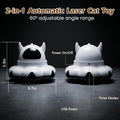 Automatic cat laser toy, 2-in-1 Interactive with Randomly Moving Feather