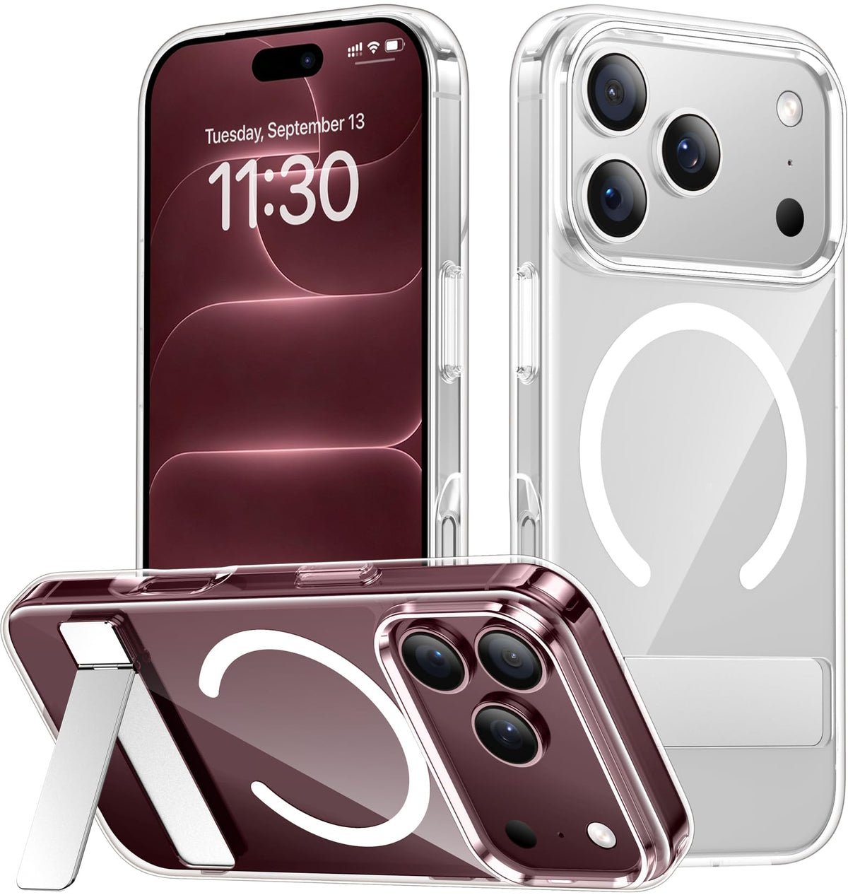 SPIDERCASE for Samsung Galaxy S26 Ultra Case,Built-in Stand,Clear
