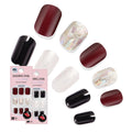 Dashing Diva Magic Press Nail Bundle - French Collection - Square Press On Nails - Day to Night & Homecoming - Long Lasting Gel - Lasts Up to 7 Days - 2 Sets