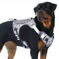 Auroth Tactical Dog Harness for Large Dogs No Pull Adjustable Pet Harness Reflective K9 Working Training Easy Control Pet Vest Military Service Dog Harnesses Army Yellow L