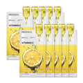 MEDIHEAL Essential Face Mask [Collagen] 10 pcs. for Plumping Hydration, Glass Skin & Skin Nourishment - Travel Essentials, Korean Beauty Sheet Mask
