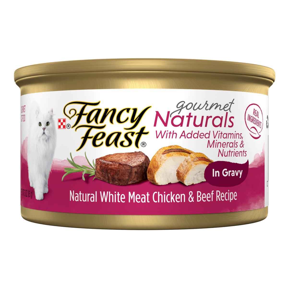 Purina Fancy Feast Gravy Lovers Poultry and Beef Grilled Gourmet Wet Cat Food Variety Pack - (Pack of 30) 3 oz. Cans
