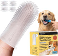 Jasper Dog Toothbrush, 360 Dog Tooth Brushing Kit, Finger Toothbrush, Cat Tooth Brush, Teeth Cleaning, Pet Tooth Brush for Small & Large Pets, Pet Toothpaste Not Included, 2-Pack Blue