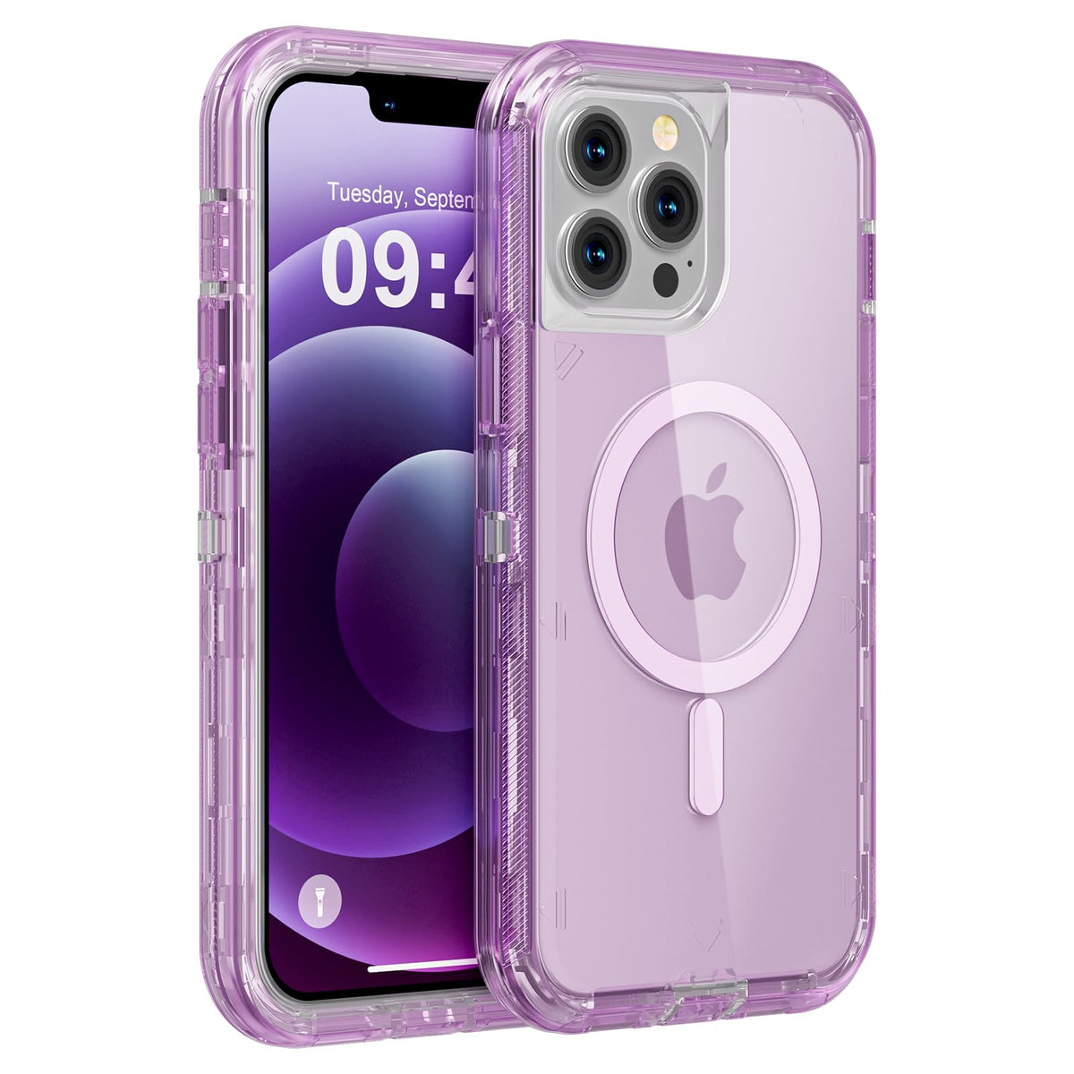 Follaroma Magnetic for iPhone 16 Plus Case, Heavy Duty Phone Cases, Clear