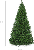 Best Choice Products Artificial Christmas Tree, 12ft Premium Unlit Realistic Spruce Holiday Décor w/Dense Branches, Easy Assembly, Metal Base - Green Spruce