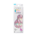 Kiss colorFX by Impress Press On Nails, Levels, 30 No Glue Peel and Stick Nails Kit with IMPROVED Adhesive, Pink Squoval Chrome Effect, Includes Prep Pad, Manicure Stick & Mini File