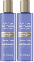 Neutrogena Gentle Oil-Free Eye Makeup Remover & Cleanser for Sensitive Eyes, Dissolves Waterproof Mascara, Non-Greasy Liquid Makeup Remover, Dermatologist & Ophthalmologist Tested, 8 fl. oz