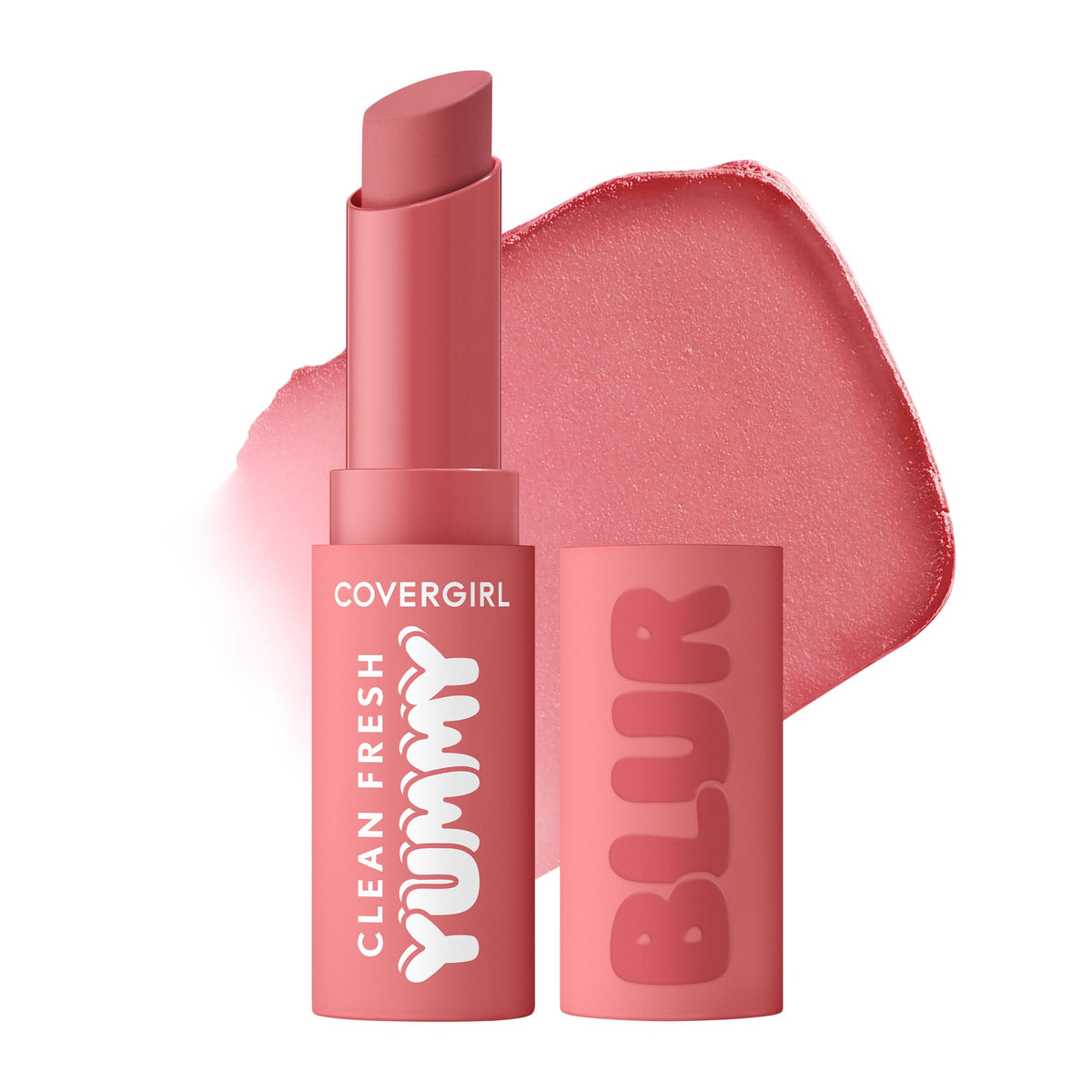 COVERGIRL Clean Fresh Yummy Blur Lipstick, Blurring Effect, Matte Lip Color, Fresh Pear Flavored, Vegan Formula - 220 Pear-fectly (Soft Pink Nude)