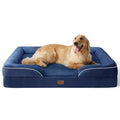 Bedsure Orthopedic Dog Bed Medium Size Dogs - Washable Small Medium Dog Cat Bed Waterproof, Comfort Cats Couch Sofa with Washable Removable Cover, Pets Bed with Nonskid Bottom, Grey, 28"