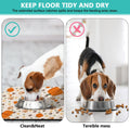 Fall Pumpkin Dog Food & Water Mat, Paw Prints Autumn Pet Feeding Mat for Floor Non-Slip Waterproof, Super Absorbent Cat Bowl Mat, Easy to Clean Eco-Friendly Durable Pet Placemat,12" × 20"