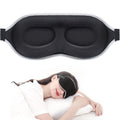 MZOO Luxury Sleep Mask for Women Men Patented Light Blocking Design | Zero Eye Pressure, 3D Contoured Sleeping Mask for Side Sleeper, Breathable, Adjustable, for Travel, Black