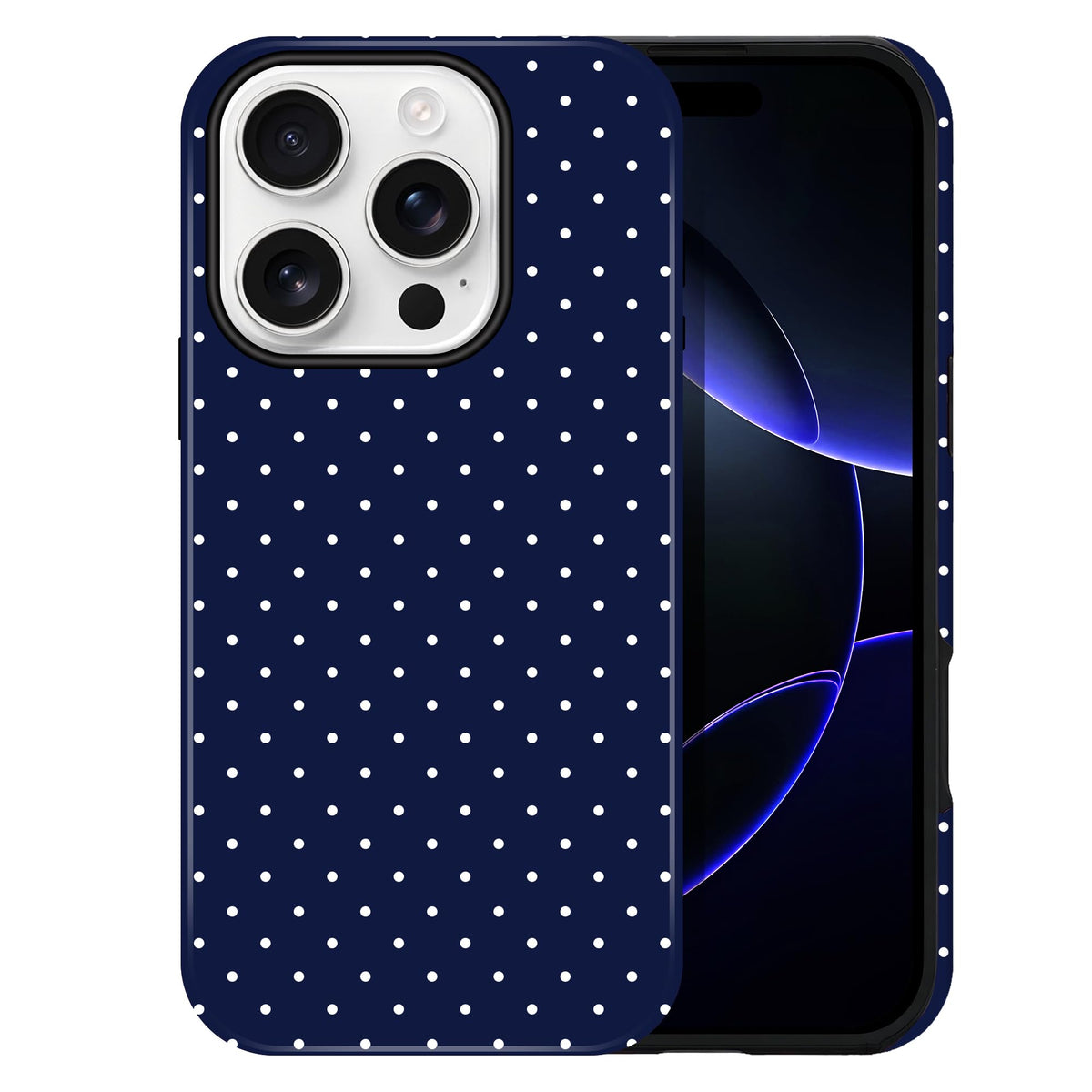 Polka Dot Pattern Phone Case for iPhone 13/14 6.1", Wine