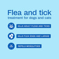 ADAMS Plus Flea and Tick Spray for Dogs & Cats, Kills Fleas and Ticks, Repels Mosquitoes, Prevents Infestations up to 2 Months, Treatment for Dogs, Cats, Puppies & Kittens, 16 Fl Oz