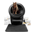Litter-Robot 4 Supply Bundle by Whisker, Black - Automatic | Automatic, Self-Cleaning Cat Litter Box, Includes 3 OdorTrap Refills, 10 Liners, 30 Cleaner Wipes, & 2 Carbon Filters