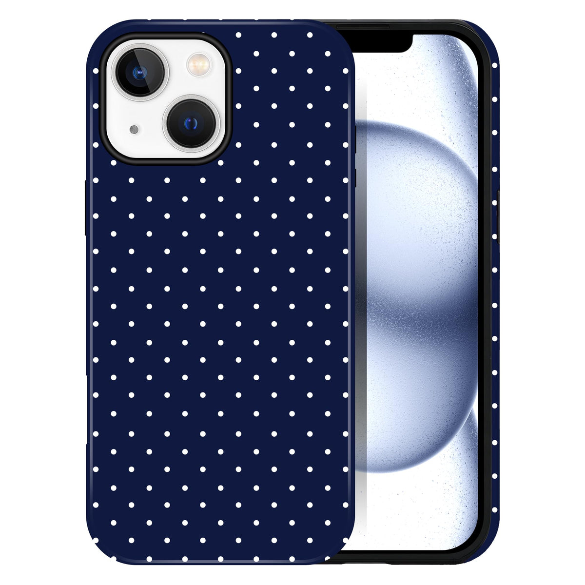 Polka Dot Pattern Phone Case for iPhone 13/14 6.1", Wine