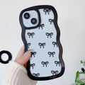 QLTYPRI Bow Case for iPhone 13/iPhone 14 Wavy Fame, Pink