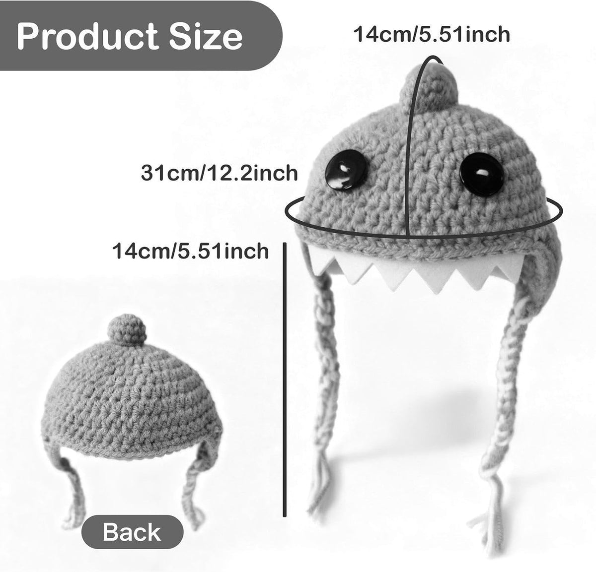 Cat Hat Cute Shark Shape Puppy Headwear