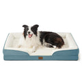 Bedsure Orthopedic Dog Bed Medium Size Dogs - Washable Small Medium Dog Cat Bed Waterproof, Comfort Cats Couch Sofa with Washable Removable Cover, Pets Bed with Nonskid Bottom, Grey, 28"