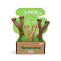 Benebone Wishbone Chew Toy for Aggressive Chewers, Pumpkin Spice, Small