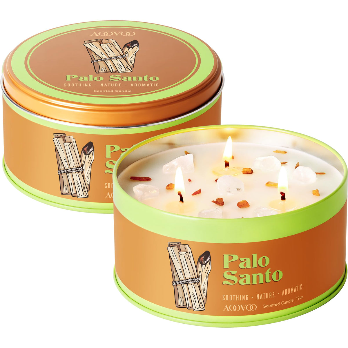 AOOVOO Pumpkin Spice Candle - 12oz Fall Candles for Home Scented Decor