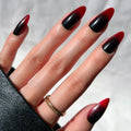 Glamnetic Halloween Press On Nails, Short Almond Glossy, Ghost Besties