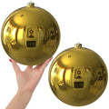 White 4.0" Large Christmas Balls - Christmas Tree Decoration Ornaments Shatterproof Hanging Balls for Birthday Halloween Holiday Wedding Decorations Set of 4pcs