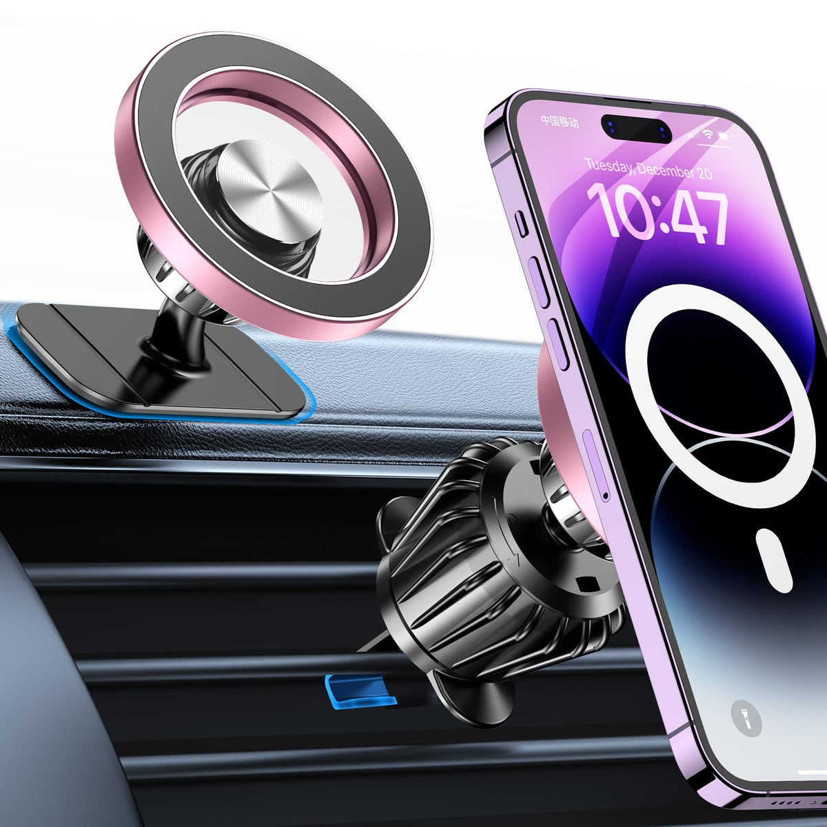 Kaistyle for Magsafe Car Mount【Strong Magnet】 Magnetic Phone Holder for Car Phone Holder Mount Dash Mounted Holders Phone Holders for Your Car Accessories for Women Men for iPhone 18 Pro Max 17 16 15