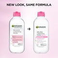 Garnier Micellar Water, Hydrating Facial Cleanser & Makeup Remover, Suitable for Sensitive Skin, Vegan, Cruelty Free, 13.5 Fl Oz (400mL), 1 Count